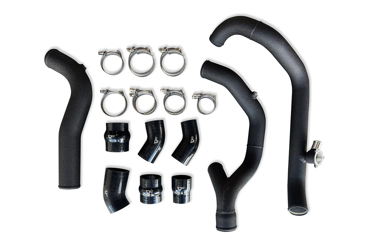 CVF Hot + Cold Aluminum Intercooler Pipe Kit (2020-2021 3.0L Ford Explorer ST w/ OEM BPV) CV Fabrication (CVF)