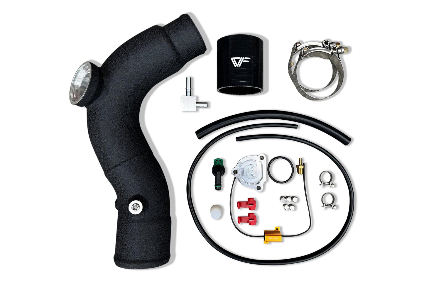 CVF Hot + Cold Aluminum Intercooler Pipe Kit with HKS Flange (2020-2025 3.0L Ford Explorer ST) CV Fabrication (CVF)