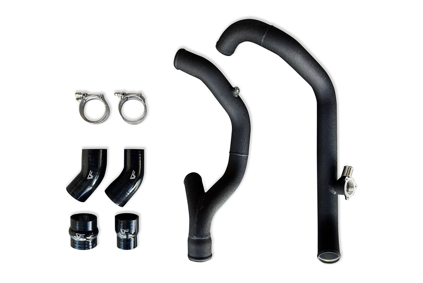 CVF Hot-side Aluminum Intercooler Pipe Kit (2020-2021 3.0L Ford Explorer ST w/ OEM BPV) CV Fabrication (CVF)