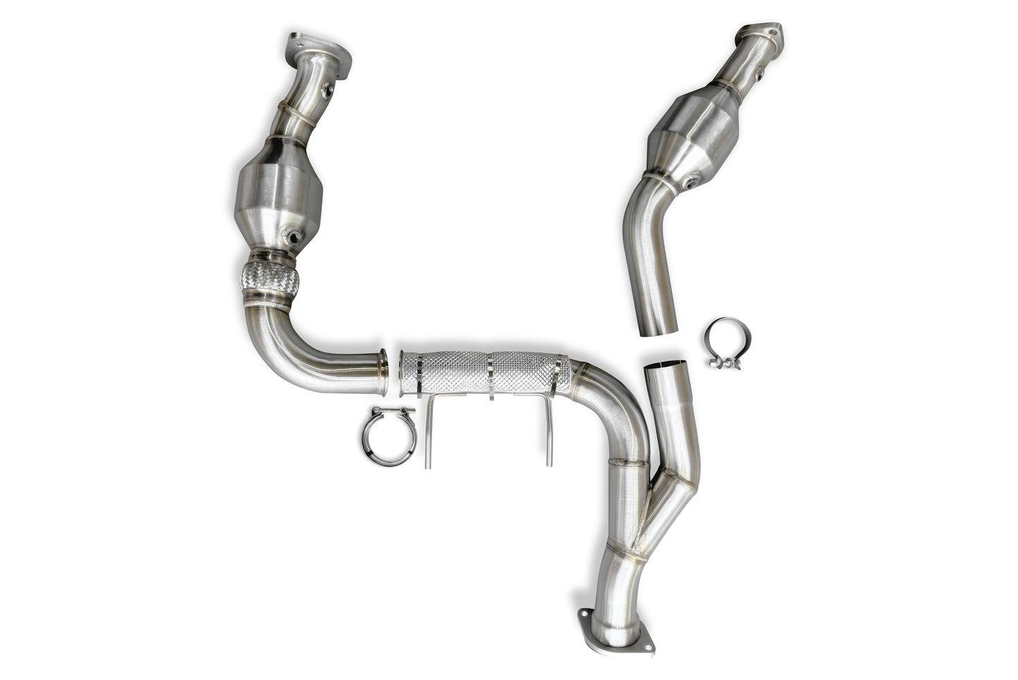 CVF Stainless Steel Catted Downpipes (2024-2025 Ford F-150 3.5L EcoBoost) CV Fabrication (CVF)