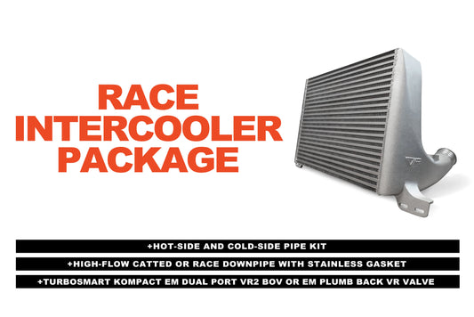 Mustang Parts Power Pack: Race Intercooler Package (2015-2023 2.3L Mustang EcoBoost) CV Fabrication (CVF) 