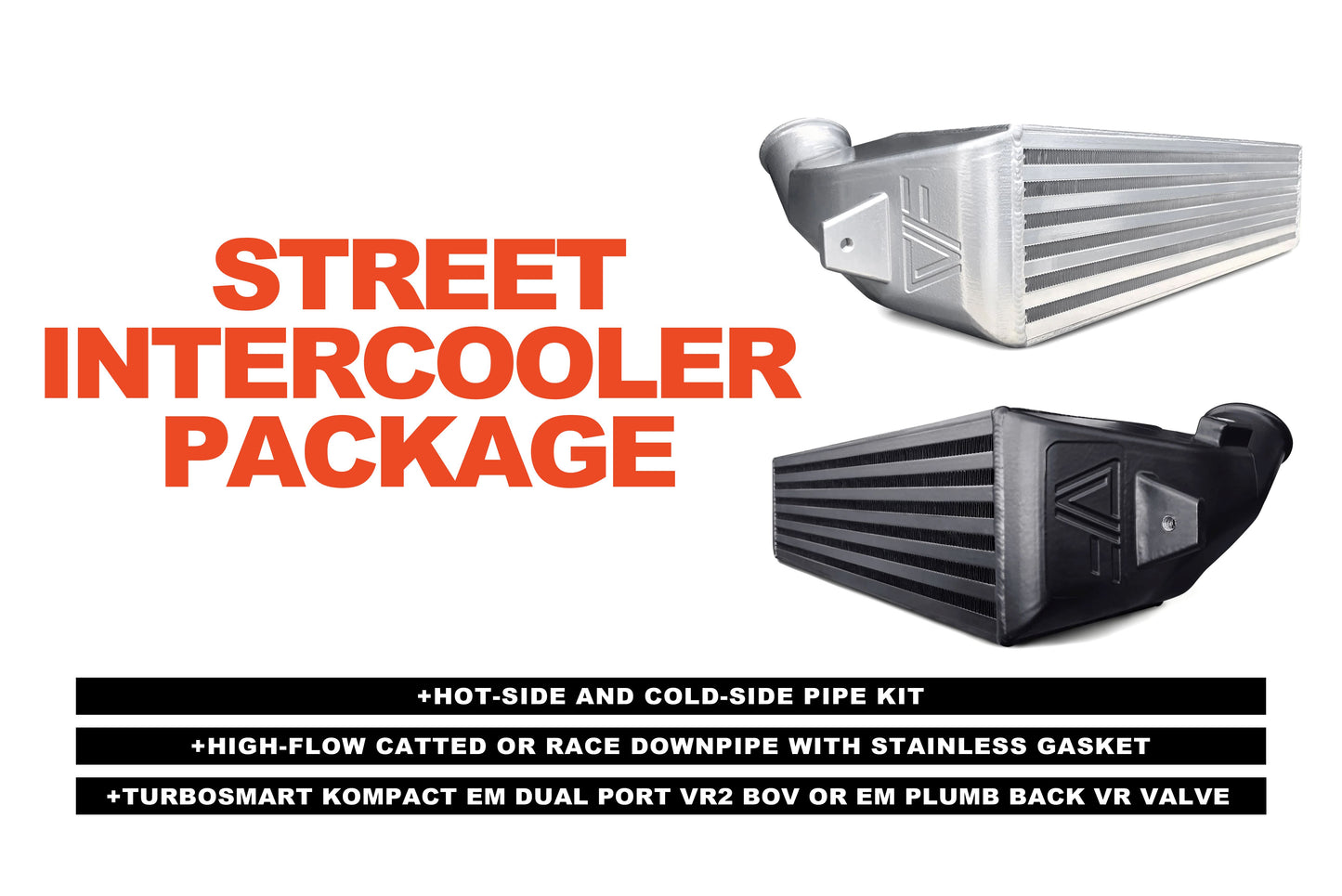 Mustang Parts Power Pack: Street Intercooler Package (2015-2023 2.3L Mustang EcoBoost) CV Fabrication (CVF)