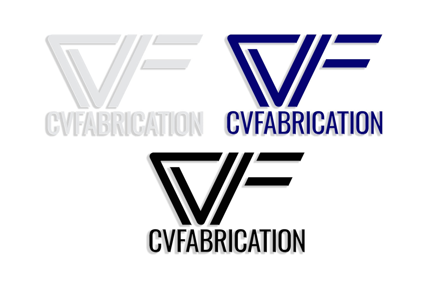 CVF Logo Window Decals (2x) CV Fabrication (CVF)
