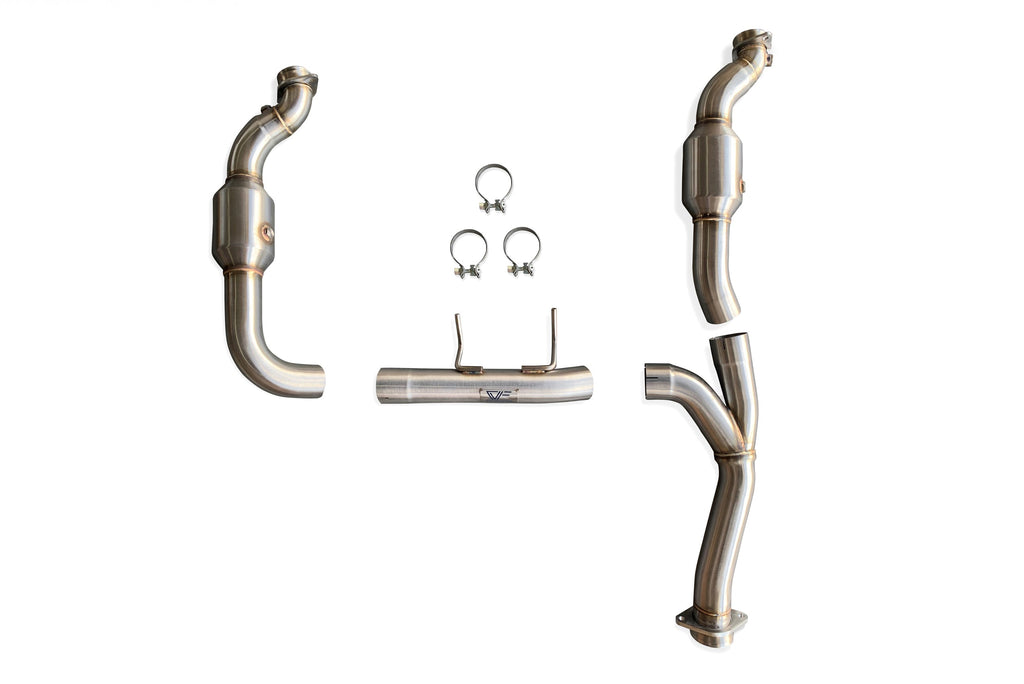 CVF Stainless Steel Catted Downpipes (2011-2014 Ford F-150 3.5L EcoBoost) CV Fabrication (CVF) 