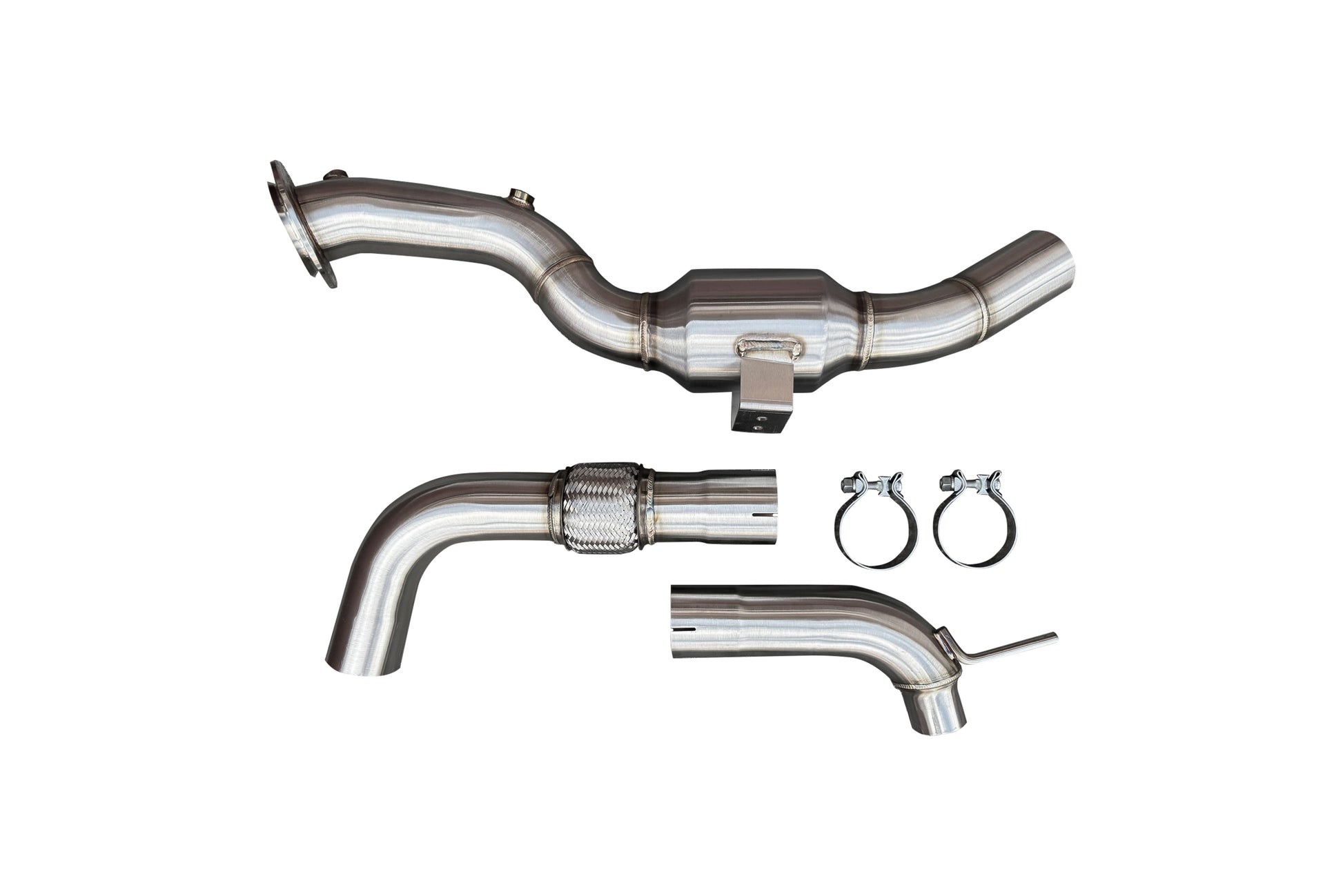 CVF 3" Stainless Steel Catted Downpipe (2024-2025 Ford Mustang EcoBoost) CV Fabrication (CVF) 