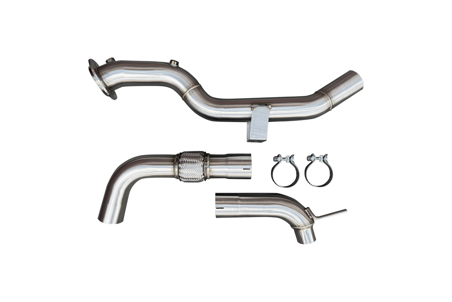 CVF 3" Stainless Steel Race Downpipe (2024-2025 Ford Mustang EcoBoost) CV Fabrication (CVF) 