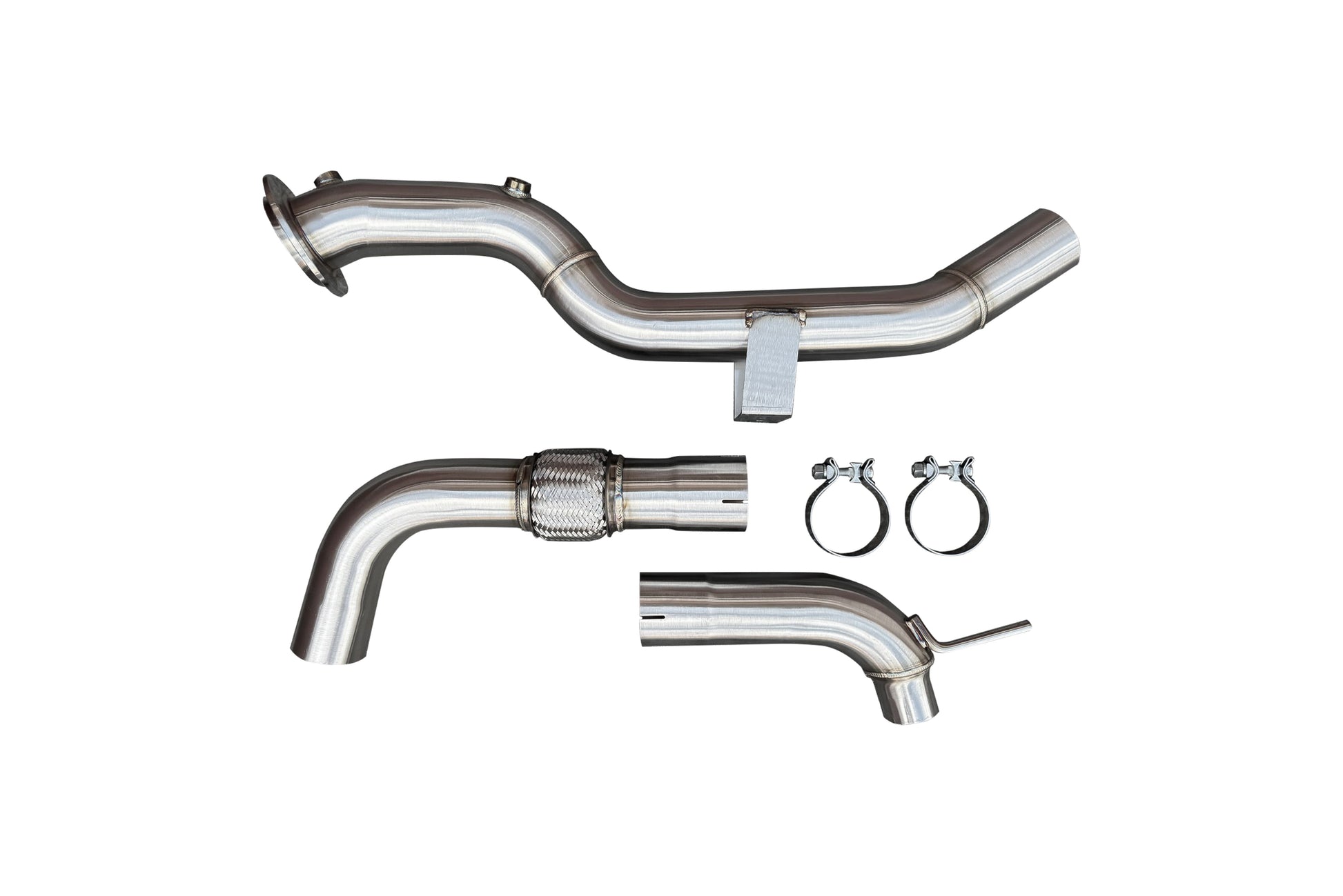 CVF 3" Stainless Steel Race Downpipe (2024-2025 Ford Mustang EcoBoost) CV Fabrication (CVF) 
