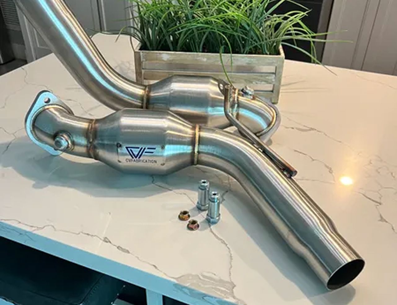 CVF Stainless Steel Catted Downpipes (2020-2024 3.0L Ford Explorer ST) CV Fabrication (CVF) 