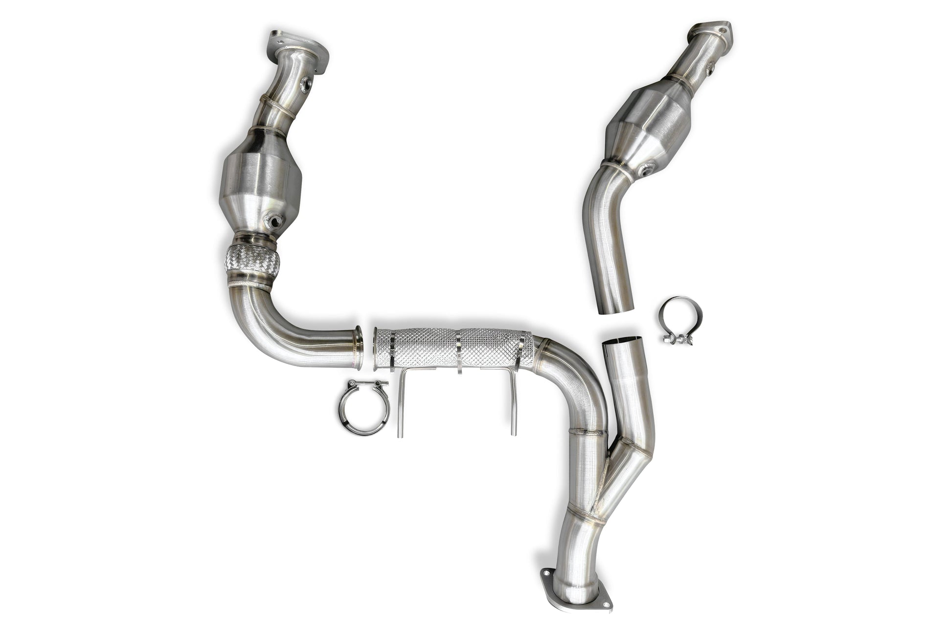 CVF Stainless Steel Catted Downpipes (2024-2025 Ford F-150 3.5L EcoBoost) CV Fabrication (CVF) 
