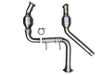CV Fabrication (CVF) Catted Downpipe w/ Built-In Turbo Adapters (Raptor) for 2021-2023 Ford F-150 (Raptor)