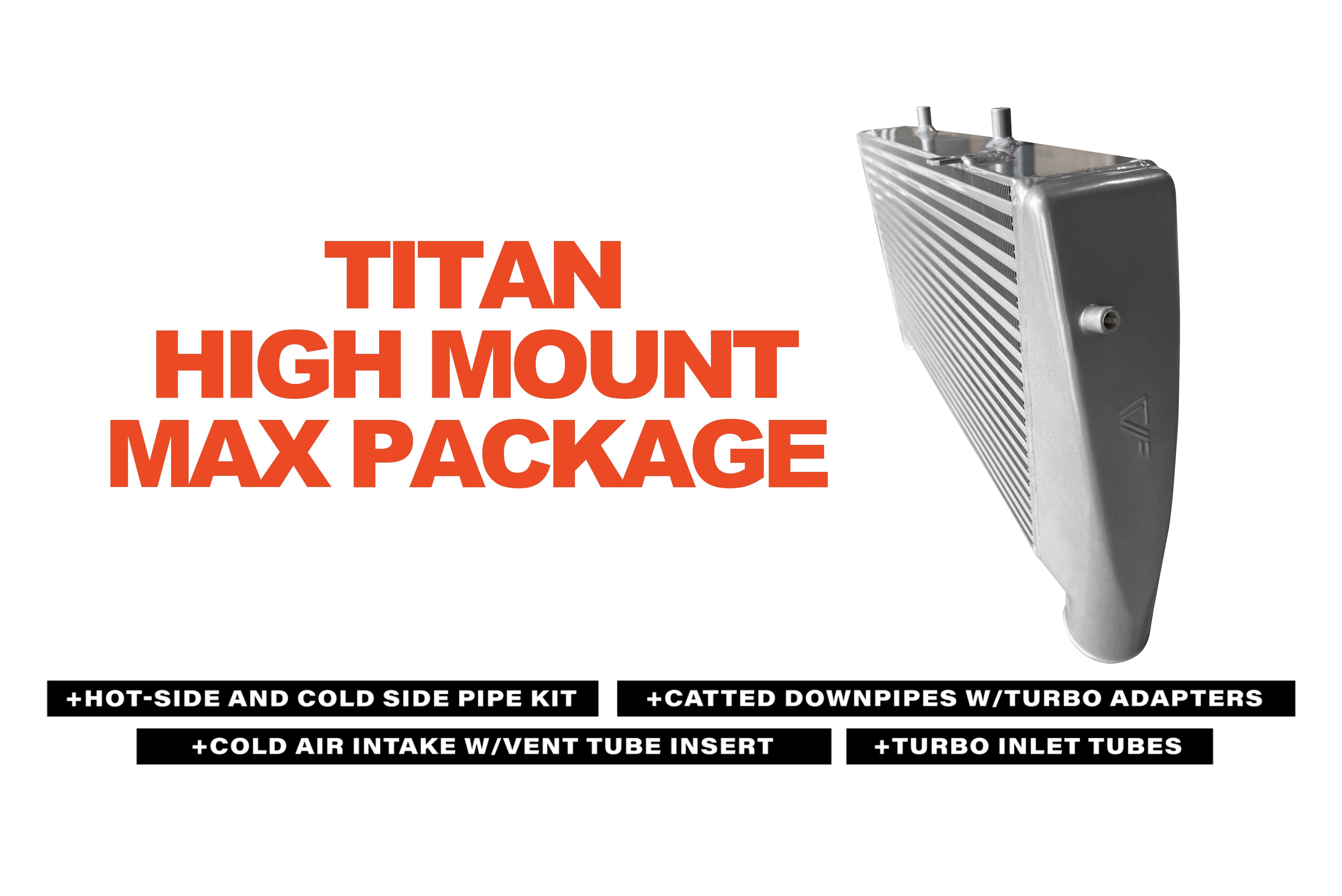 CVF F-150 Parts Power Pack: Titan High Mount Max Package for 2015-2020 (2.7L); 2015-2023 (3.5L); 2017-2023 (Raptor 3.5L) Ford F-150 (2.7L EcoBoost, 3.5L EcoBoost, 3.5L Raptor EcoBoost)