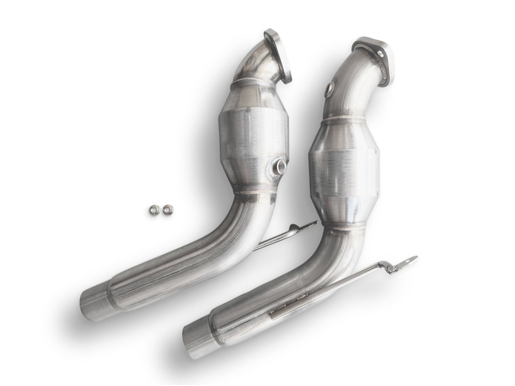 CVF Stainless Steel Catted Downpipes (2020-2022 3.0L Ford Explorer ST) CV Fabrication (CVF) 