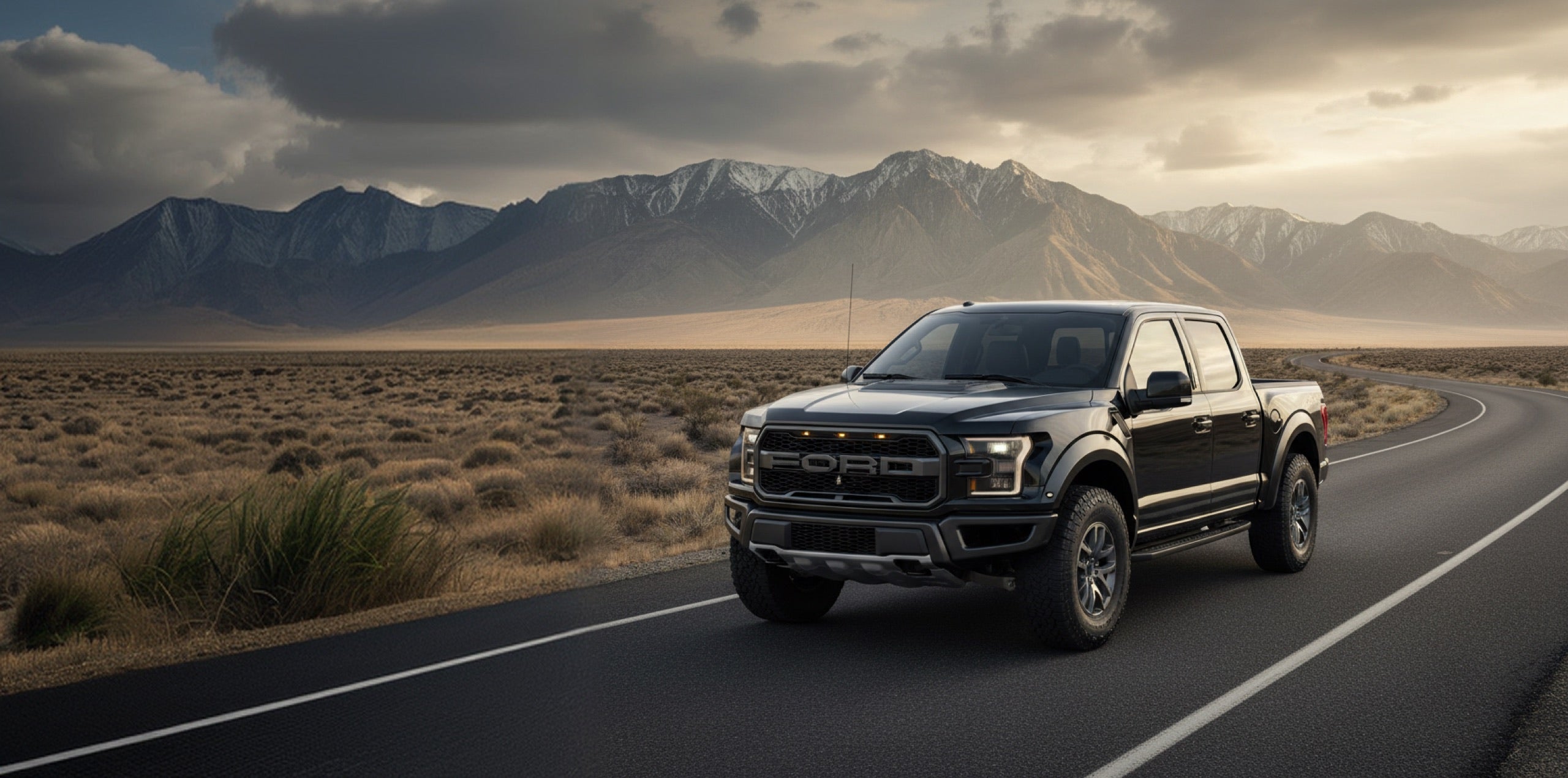Ford F-150 on an open road